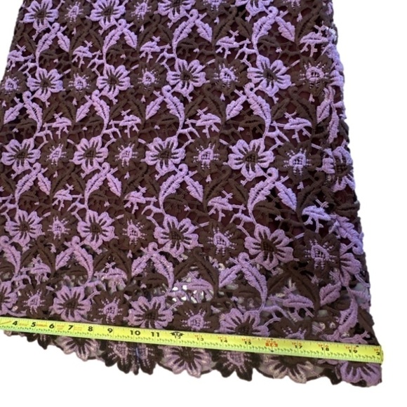 Betsey Johnson 💝 Rare VINTAGE Crochet Lace floral skirt size M - Picture 9 of 10